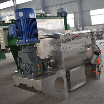 礦渣臥式螺帶混合機 優(yōu)質不銹鋼混合設備解析